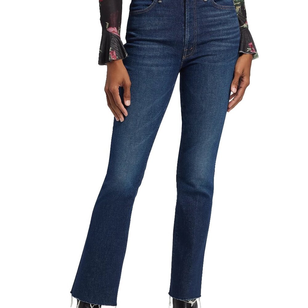 Mother The Hustler Ankle Fray Flare Jeans - Size 26